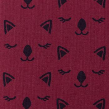 French Terry Berry Catty Brombeere by jolijou von Swafing leicht angeraut